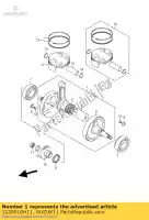 1220010H11, Suzuki, conjunto virabrequim suzuki rm z 250 2007 2008 2009, Novo