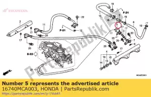 honda 16740MCA003 conjunto regulador, presión - Lado inferior