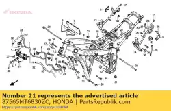 Aqui você pode pedir o rótulo, colo * type3 * em Honda , com o número da peça 87565MT6830ZC: