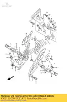 4361132C00, Suzuki, Bar rh suzuki rgv  rf ru r gsxr w gsx r750 rgv250 r750w rf600ru rf600r 250 600 750 , Nowy