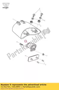 triumph t2702705 license plate light - Upper part