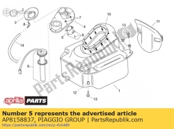 Aprilia AP8158837, Zamek, OEM: Aprilia AP8158837