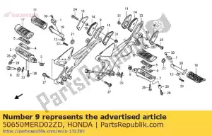 Honda 50650MERD02ZD houder, r. stap * nh303m * - Onderkant