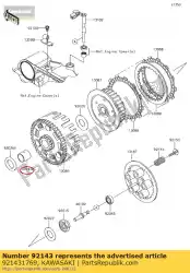 Here you can order the collar kl650-c1 from Kawasaki, with part number 921431769: