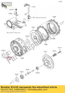 kawasaki 921431769 collar kl650-c1 - Bottom side