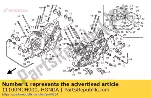 Honda 11100MCH000 crank case comp,r - Bottom side
