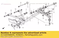 51330HN8000, Honda, uzbrojenie r. fr. górny honda trx650fa fourtrax rincon trx680fa 650 680 , Nowy