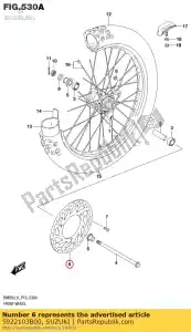 suzuki 5922103B00 disc,front brak - Bottom side