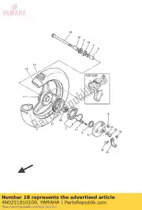 yamaha 4N0251810100 asse, ruota - Il fondo