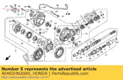 Aquí puede pedir articulación, fr. árbol de transmisión de Honda , con el número de pieza 40402HN2000: