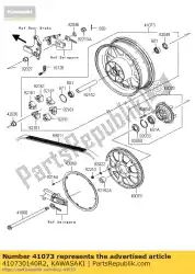 Aqui você pode pedir o conjunto de rodas, rr, vn1700kbf preto em Kawasaki , com o número da peça 410730140R2: