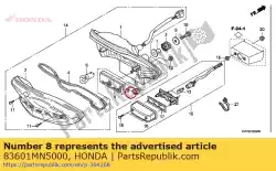 Here you can order the grommet, side cover from Honda, with part number 83601MN5000: