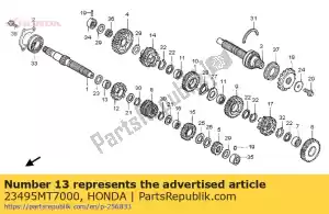 Honda 23495MT7000 colarinho, 25x15 - Lado inferior