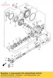 Qui puoi ordinare scatola ingranaggi asse posteriore assy da Yamaha , con numero parte 4KM461010000: