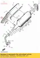 B74E471800, Yamaha, protecteur, silencieux yamaha czd300a xmax 300 mwd300 , Nouveau