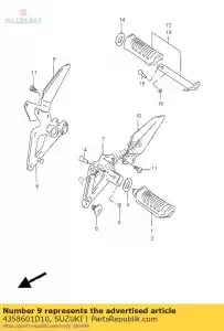 suzuki 4358601D10 guard,fr.ftr.,r - Bottom side