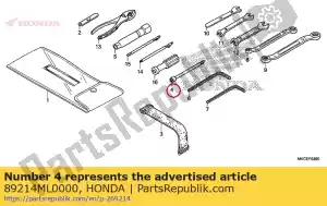 honda 89214ML0000 wrench, box(10) - Bottom side