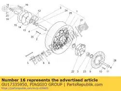 Tutaj możesz zamówić p? Yta od Piaggio Group , z numerem części GU17335950: