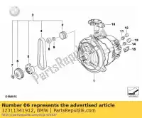 12311341912, BMW, puleggia, albero motore bmw  1100 1994 1995 1996 1997 1998 1999 2000 2001, Nuovo