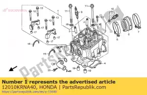Honda 12010KRNA40 testata., cilindro - Il fondo