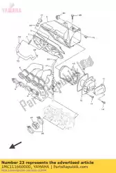 Ici, vous pouvez commander le tuyau, reniflard 1 auprès de Yamaha , avec le numéro de pièce 1MC111660000: