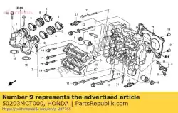 Ici, vous pouvez commander le caoutchouc c, montage auprès de Honda , avec le numéro de pièce 50203MCT000: