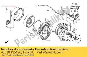 honda 43010HN5670 zestaw paneli, rr. hamulec - Dół