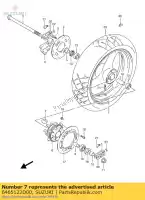 6465122D00, Suzuki, coussin, tambour rr suzuki rgv 250 1989 1991 1992 1993 1994, Nouveau