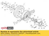 AP8120806, Aprilia, lh chain guide plate. br., New