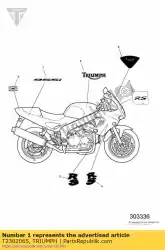 Aqui você pode pedir o decalcockpit-rs em Triumph , com o número da peça T2302065: