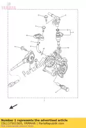 Aquí puede pedir conjunto del cuerpo del acelerador de Yamaha , con el número de pieza 1SL137501000: