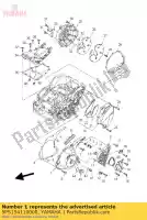 5PS154110000, Yamaha, deksel, carter 1 yamaha tdm 900 2002 2003 2004 2005 2006 2008, Nieuw