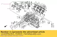 12204MS2305, Honda, guide, valve (os) honda cbr  f cbx4 dc cb super four cbr1000f cb1000f cb1300x4 1000 1300 , New