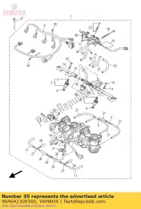 yamaha 904642300300 braçadeira - Lado inferior