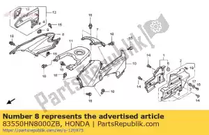 Honda 83550HN8000ZB cover assy., r. côté réservoir - La partie au fond