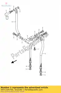 Suzuki 5971104700 inicialização, cilindro mestre - Lado inferior