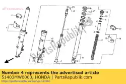 Aquí puede pedir placa, junta de resorte (mostrar de Honda , con el número de pieza 51403MW0003:
