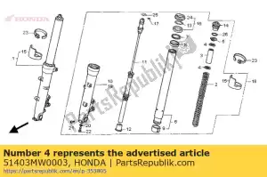 Honda 51403MW0003 placa, junta de resorte (mostrar - Lado inferior