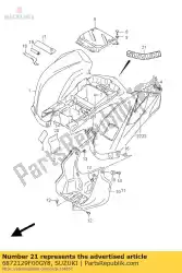 Ici, vous pouvez commander le emblème, suzuki auprès de Suzuki , avec le numéro de pièce 6872129F00GY8: