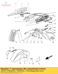 Aquí puede pedir aislante de Yamaha , con el número de pieza 3SHF174B0000: