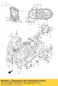 suzuki 1132015860 carter set, l - Onderkant