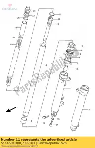 suzuki 5114601D00 cylinder,fr for - Bottom side