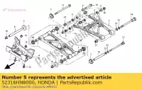 52316HN8000, Honda, geen beschrijving beschikbaar op dit moment honda trx 650 680 2003 2004 2005 2006 2007 2008 2009 2010 2012, Nieuw