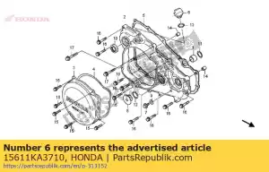 honda 15611KA3710 bouchon, remplissage d'huile - La partie au fond