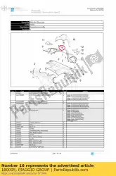 Ici, vous pouvez commander le dérive auprès de Piaggio Group , avec le numéro de pièce 180095: