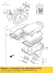 Aquí puede pedir filtro de aire de Suzuki , con el número de pieza 1378112C01: