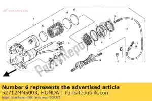 Honda 52712MN5003 housse comp., séchoir - La partie au fond