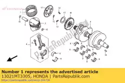 Here you can order the ring set, piston (0. 25)(riken) from Honda, with part number 13021MT3305: