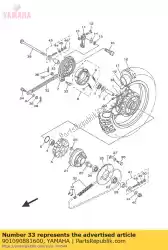 Aqui você pode pedir o parafuso em Yamaha , com o número da peça 901090881600: