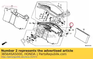 Honda 38564SA5000 grommet, washer hole - Bottom side